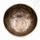 7 fémes, kézzel kalapált hangtál, antikolt - 348 g