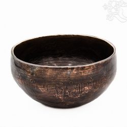 7 fémes kézi mantrás sötét hangtál - 313 g