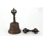 Csengő és vadzsra, fekete, kicsi