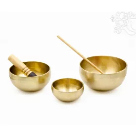 3 darabos 7 fémes kézi hangtál szett