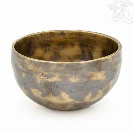 7 fémes, kézzel kalapált hangtál, antikolt - 300 g