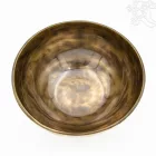 7 fémes, kézzel kalapált hangtál, antikolt - 1620 g