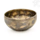 7 fémes, kézzel kalapált hangtál, antikolt - 374 g