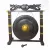 Nipple gong kézzel faragott sárkányos faállvánnyal – 100 cm