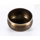 Géppel készített 7 fémes, mantrás, sárga hangtál - közepes