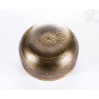 Géppel készített 7 fémes, mantrás, sárga hangtál - közepes