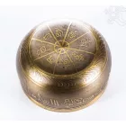 Géppel készített 7 fémes, mantrás, sárga hangtál - közepes