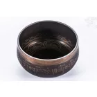 Géppel készített 7 fémes, mantrás, sötét hangtál - közepes