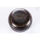 Géppel készített 7 fémes, mantrás, sötét hangtál - közepes