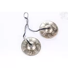 Tingsha az Om Mani Padme Hum mantrával, prémium minőségű - 6,5 cm