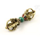 Vadzsra türkiz, korall, lápisz berakással - 14 cm