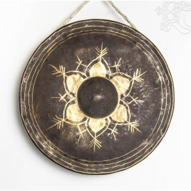   Peremes, 7 fémes gong, vastag falú, díszes - 29 cm, 948 gramm