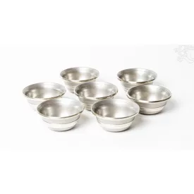 Acél felajánló tál 7 darabos - 7,5 cm