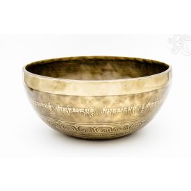 7 fémes kézi mantrás hangtál - 1388 g