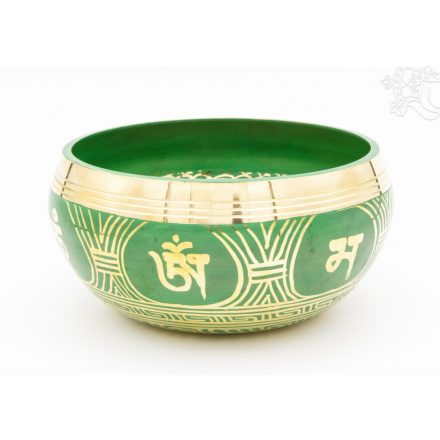 Mantrás, mintás, színes hangtál - 13 cm