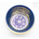 Mantrás, mintás, színes hangtál - 13 cm