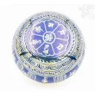 Mantrás, mintás, színes hangtál - 13 cm