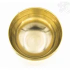 Géppel készített 7 fémes sárga, fényes hangtál - 11 cm