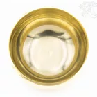 Géppel készített 7 fémes sárga, fényes hangtál - 14 cm