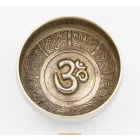 Géppel készített 7 fémes, 3 színű OM dombor mintás hangtál - 9,5 cm