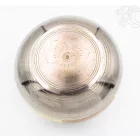 Géppel készített 7 fémes, 3 színű, 5 Buddha dombor mintás hangtál - 14 cm