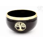 Géppel készített 7 fémes, életfa hangtál - 11 cm