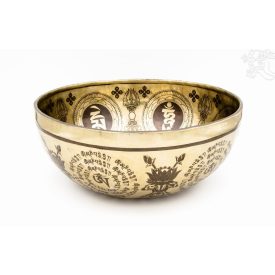 7 fémes kézi mantrás hangtál - 1828 g - KÜLÖNLEGESSÉG