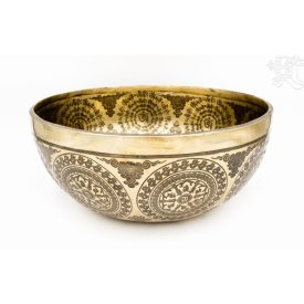 7 fémes kézi mantrás hangtál - 1877 g - KÜLÖNLEGESSÉG