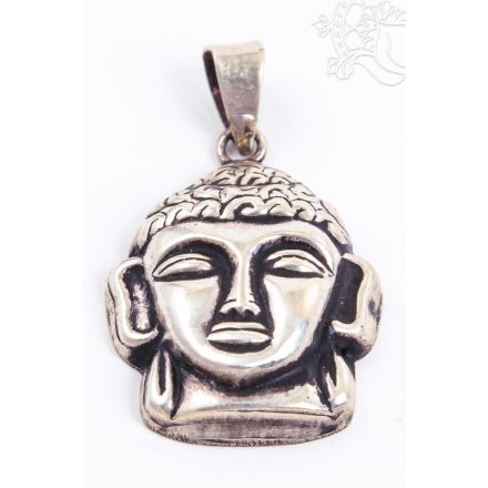 Buddha fej ezüst, közepes