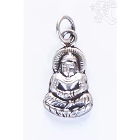 Mini Buddha ezüst medál