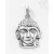 Buddha fej ezüst medál