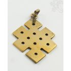 Medál végtelen jellel korall berakással