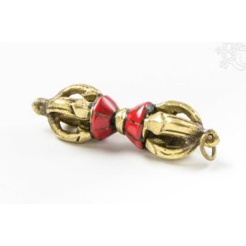 Vadzsra medál korallal - 5,5 cm