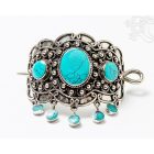 Táncoló türkiz hajcsat