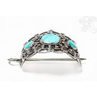 Táncoló türkiz hajcsat