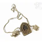 Tibeti utazó gaó – Buddha ábrázolással, 6,5 cm
