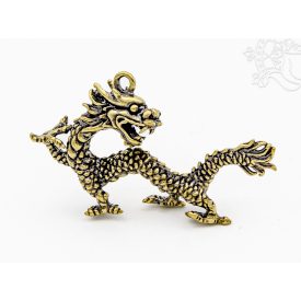 Sárkány alakú réz medál