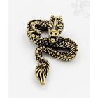 Tekergő sárkány réz medál