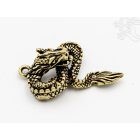 Tekergő sárkány réz medál