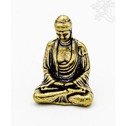 Ülő Buddha réz medál