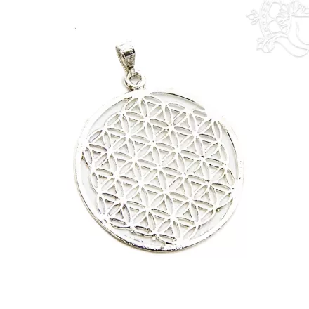 Élet virága fém medál – 4 cm