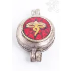 Om és korallos Buddha szem gao