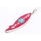 Tibeti Om és Om Mani hal alakú medál korall, türkiz