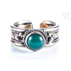 Zöld jáde köves gyűrű