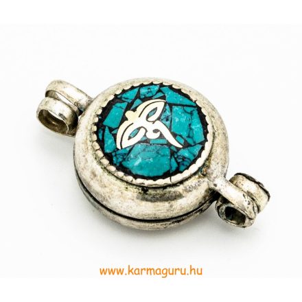 Om és türkizes Buddha szem gao