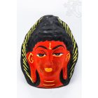 Buddha gipsz maszk, piros színű
