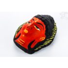 Buddha gipsz maszk, piros színű