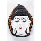 Buddha gipsz maszk, fehér színű