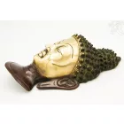 Buddha maszk rézből, vörös-arany színű