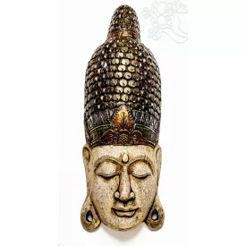Fából faragott Buddha maszk  - 100 cm